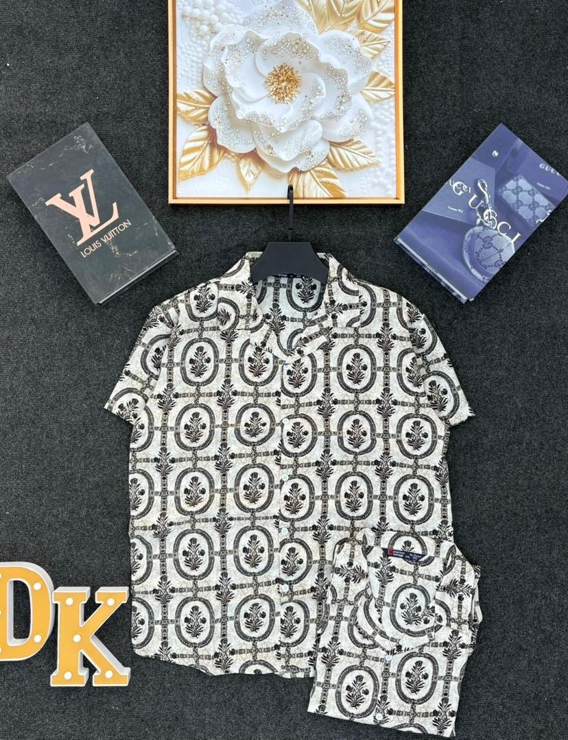 Chemise à motifs pour homme