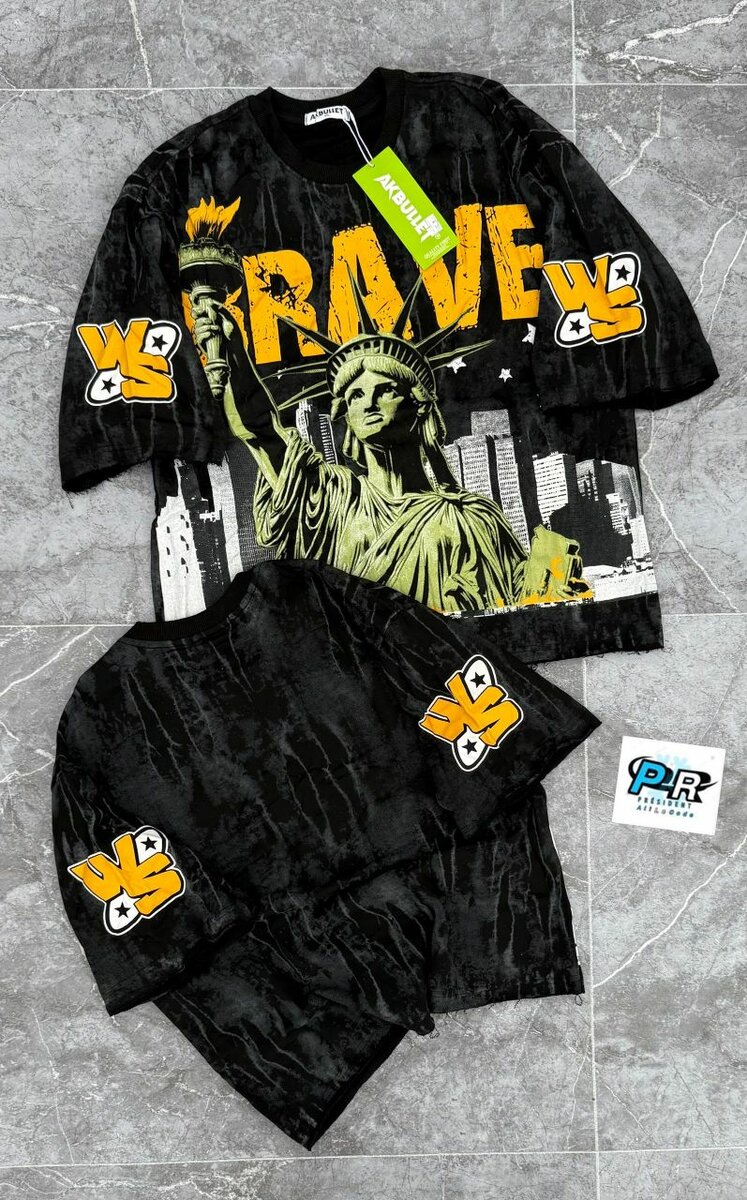 T-Shirt avec Motifs Patriotiques