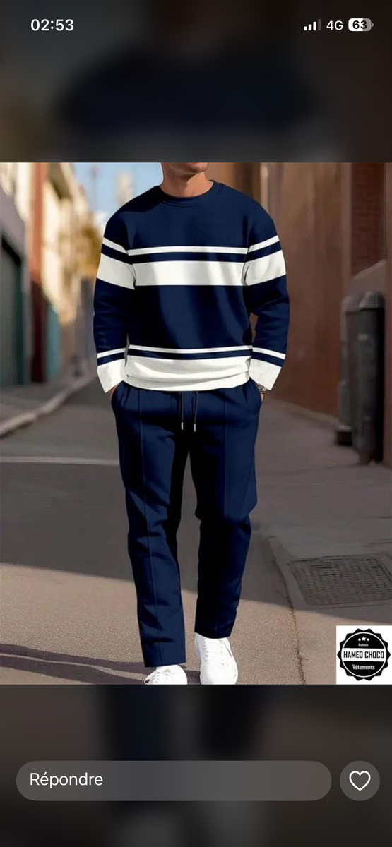 Costume décontracté homme