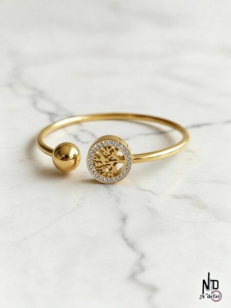 Bracelet doré arbre de vie