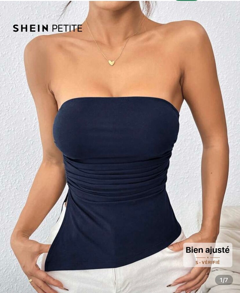 Top sans bretelles élégant