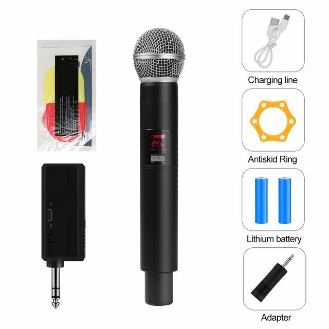 Wireless handheld microphone