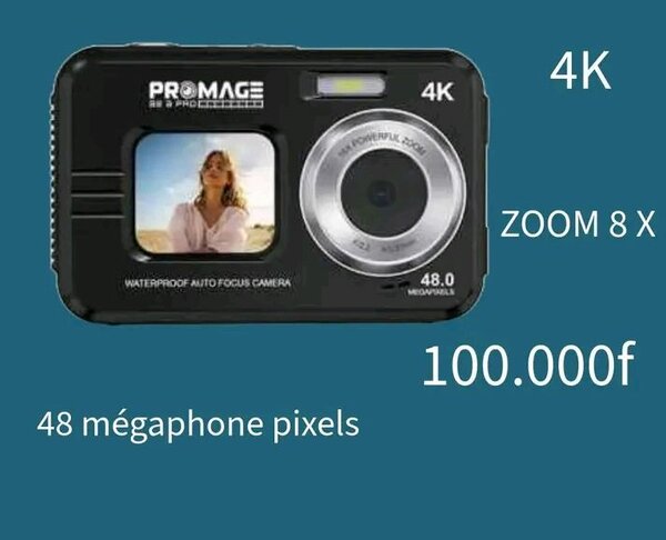 Caméra 4K Étanche Pro
