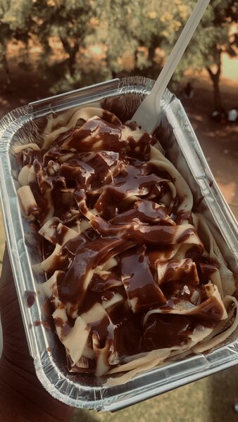 Crêpes spaghettis nutella