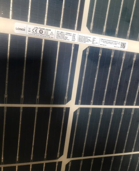 Longi A solar panels