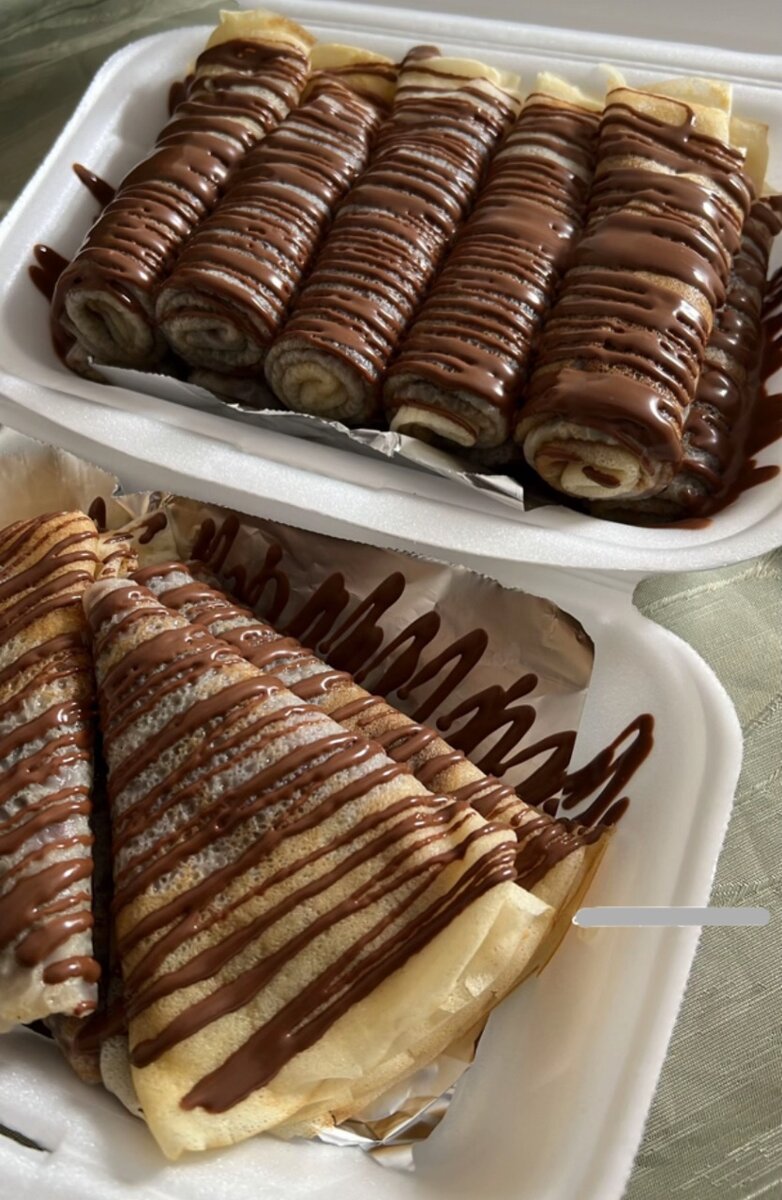Crêpes fondantes aux chocolats
