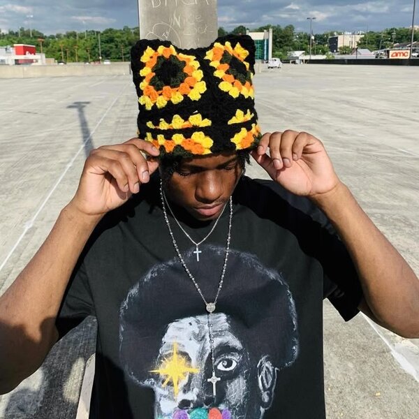 Bonnets crochet coloré chic