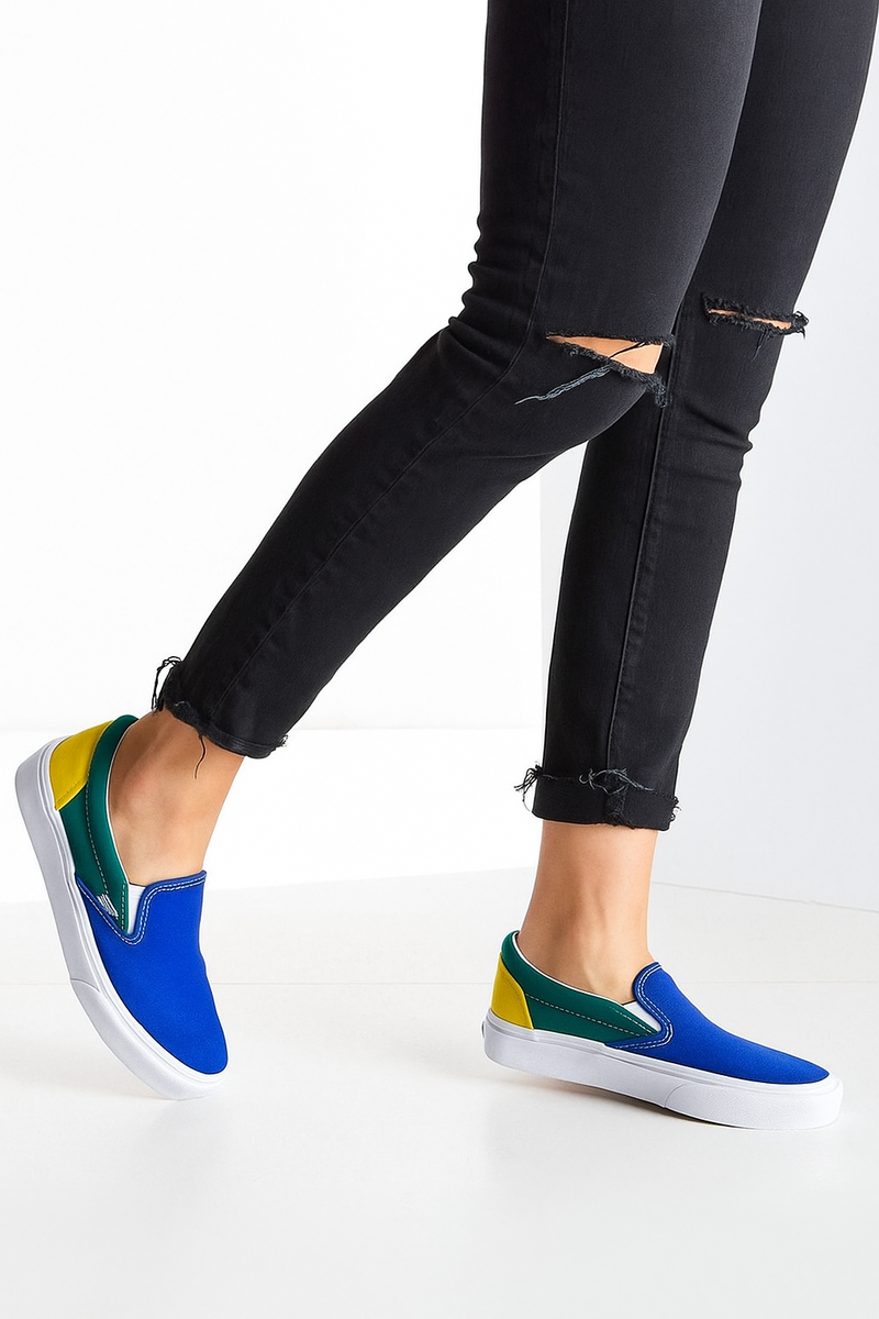 Baskets Slip-On Tricolores