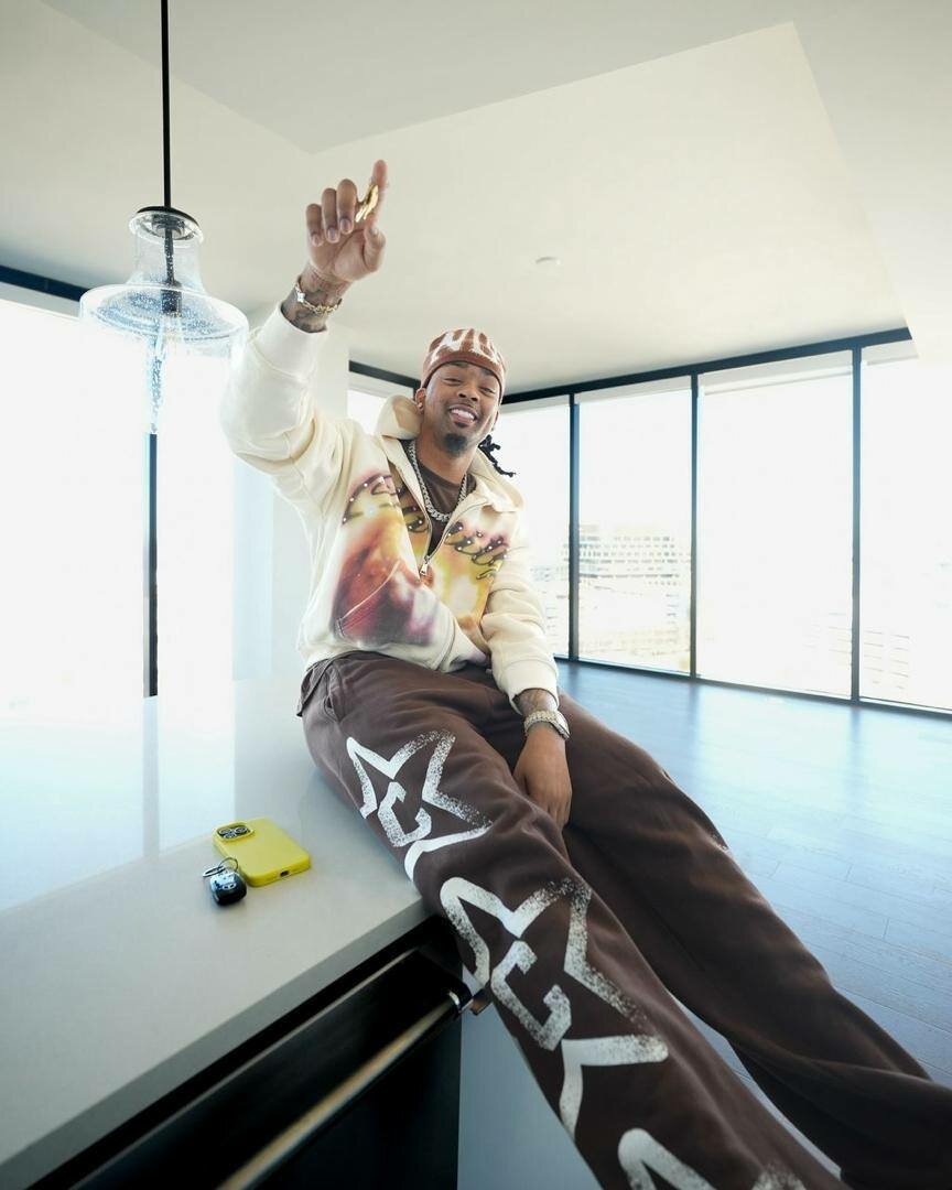 Pantalons streetwear avec étoiles