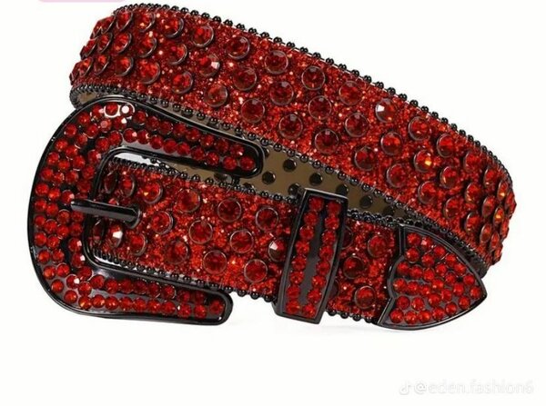 Ceinture en strass luxe rock