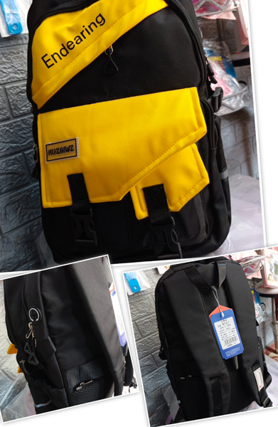 Sac à dos sportif jaune et noir
