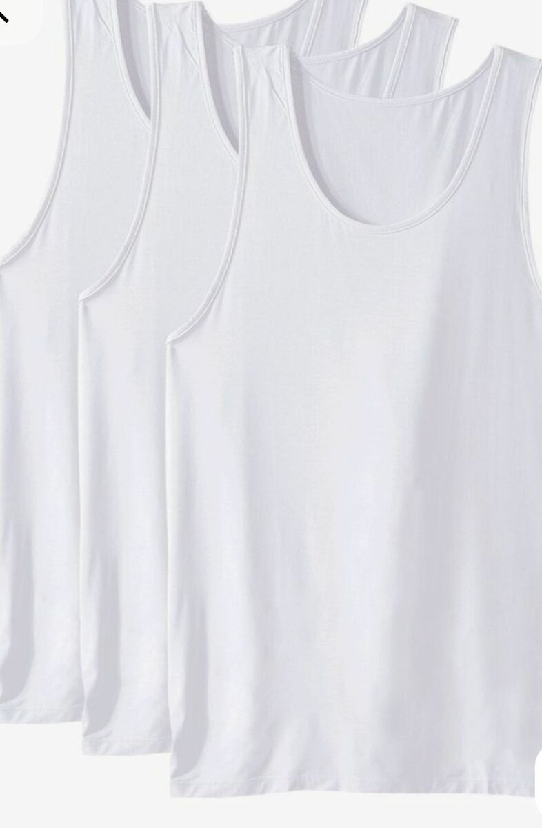 Débardeurs Blancs 3 pcs