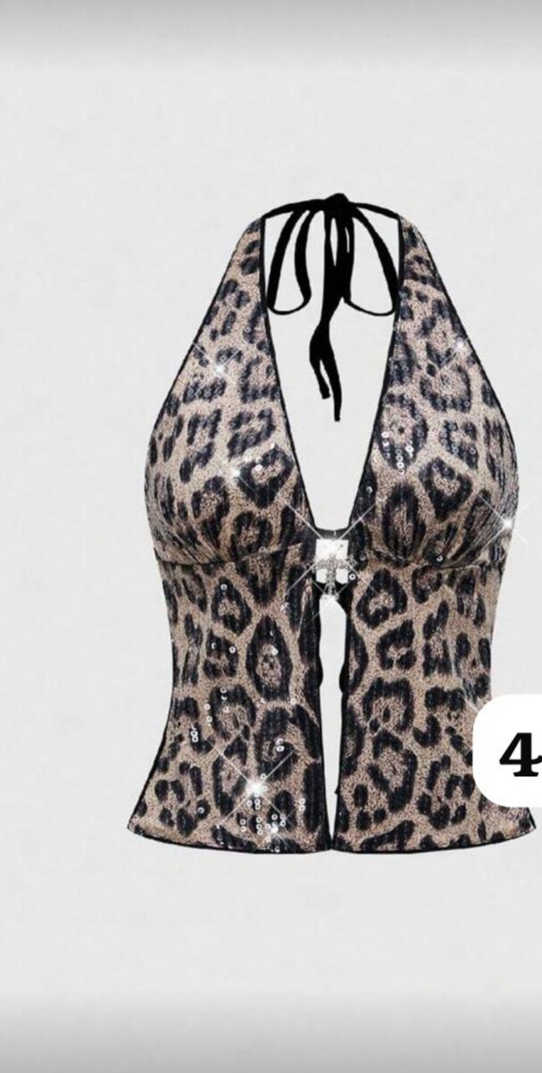 Haut dos nu léopard