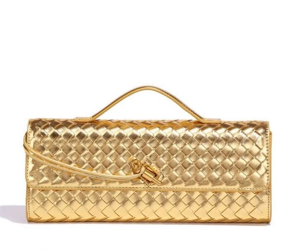 Luxury Woven Leather Clutch