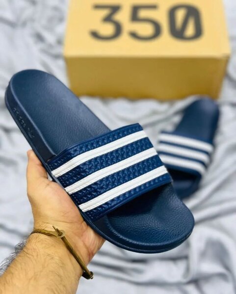 Sandales Slides Bleu-Blanc