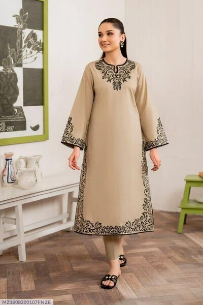 2 Pcs Woman's Unstitched Suit