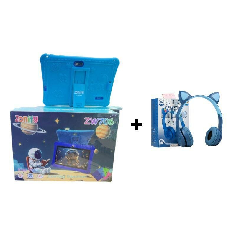 Tablette enfant avec casque