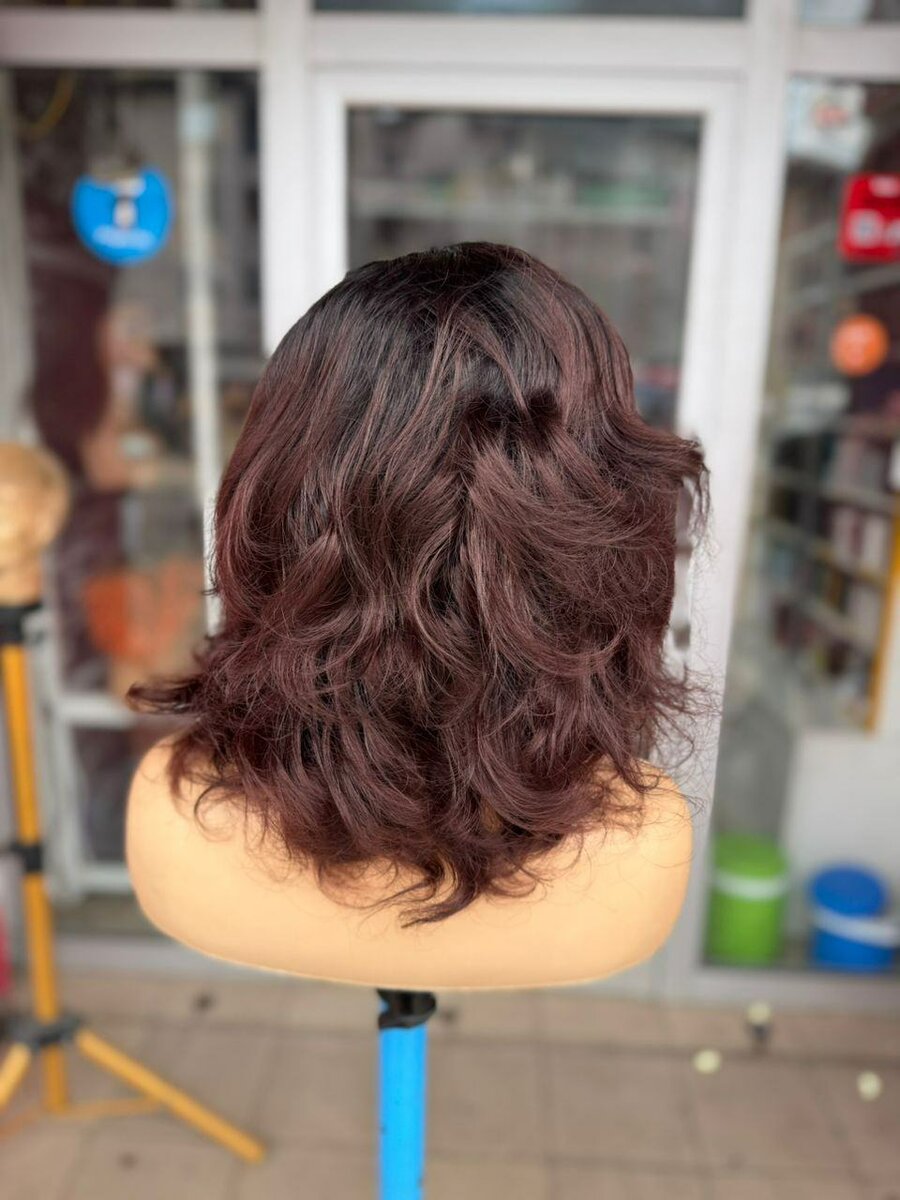 Perruque naturel marron