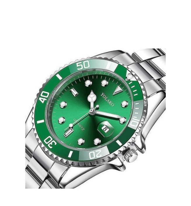 Montre Quartz Verre Vert