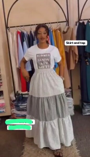 Ensemble chic jupe longue