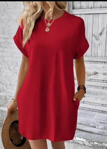 Robe décontractée en coton