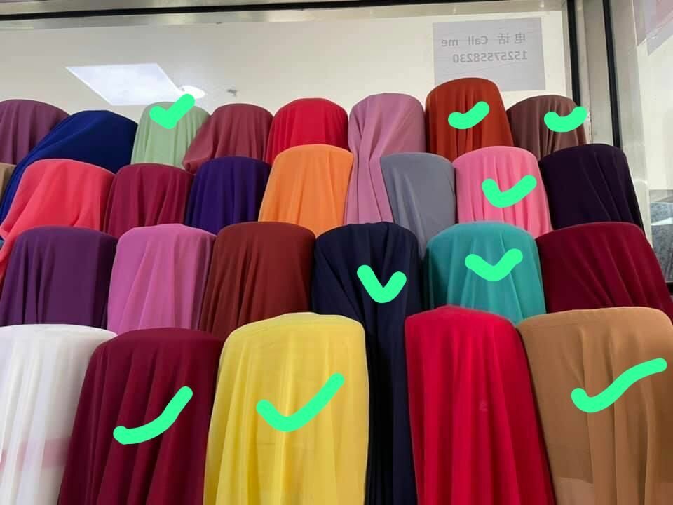 Plain crepe materials