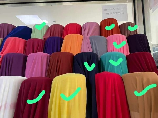 Plain crepe materials