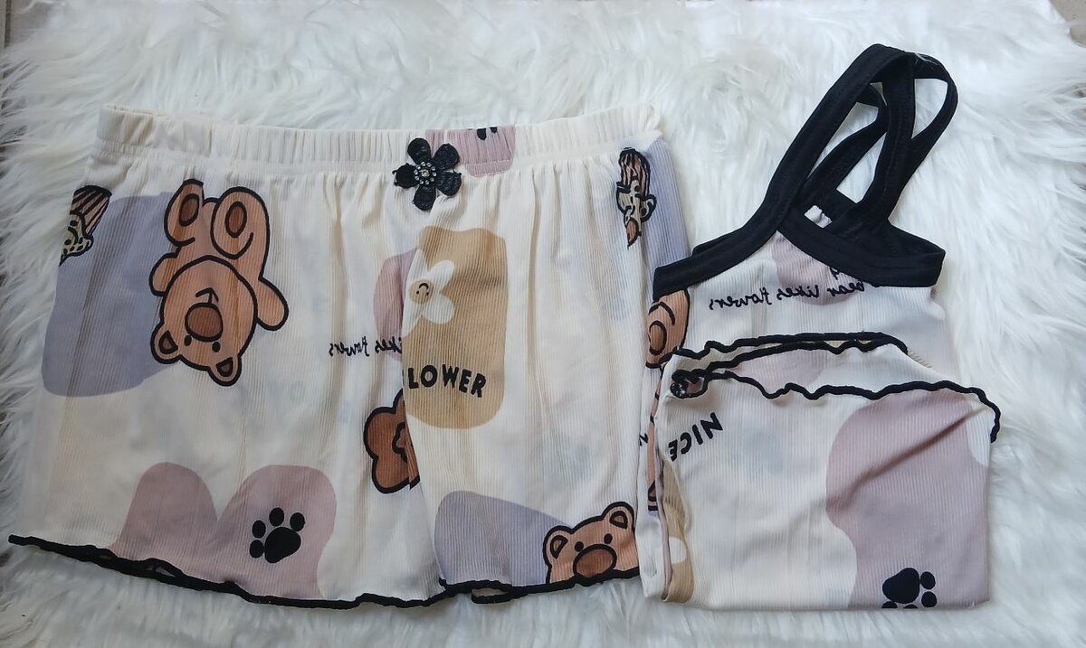 Pyjama Set Femme Imprimé Mignon