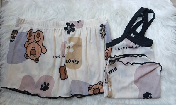 Pyjama Set Femme Imprimé Mignon