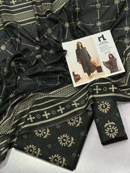 Printed lawn suit