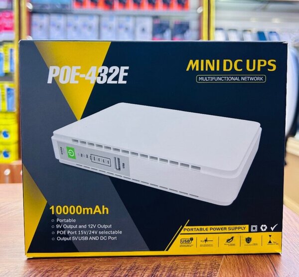 Mini DC UPS POE-432E 10000mAh