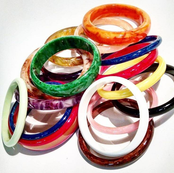 Bracelets colorés acrylique