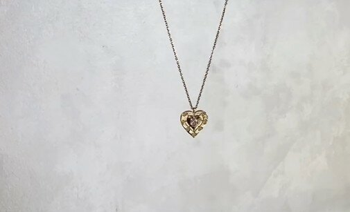 Цепь с подвеской сердце