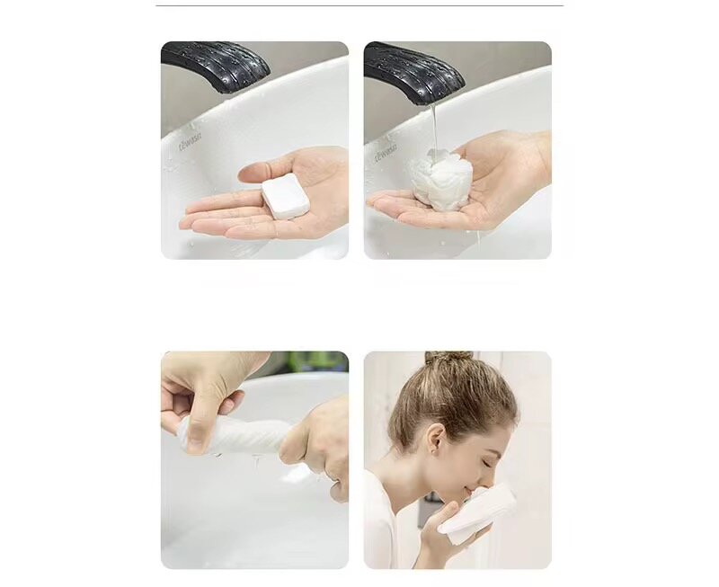 lingettes compressées jétables