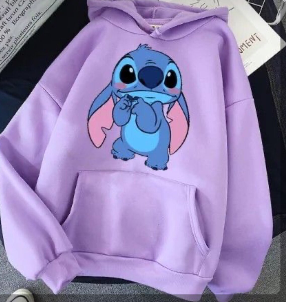 Sweat à capuche violet pop culture