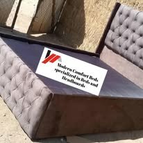 custom made bed with a high base