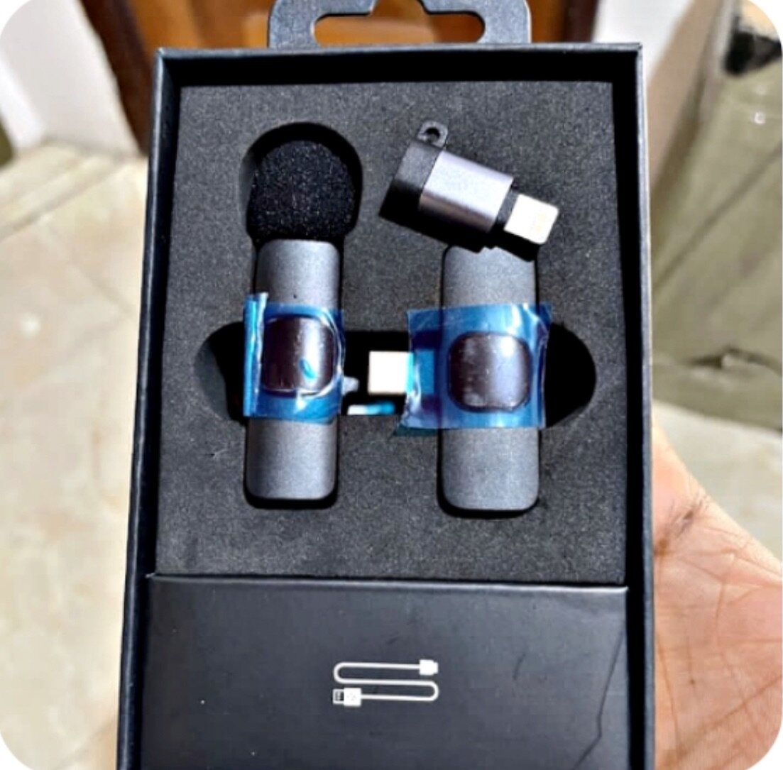 Wireless microphone for iPhone and type C phone users