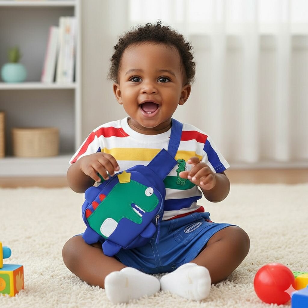 Ensemble bébé rayé coloré