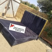 custom made bed with a high base