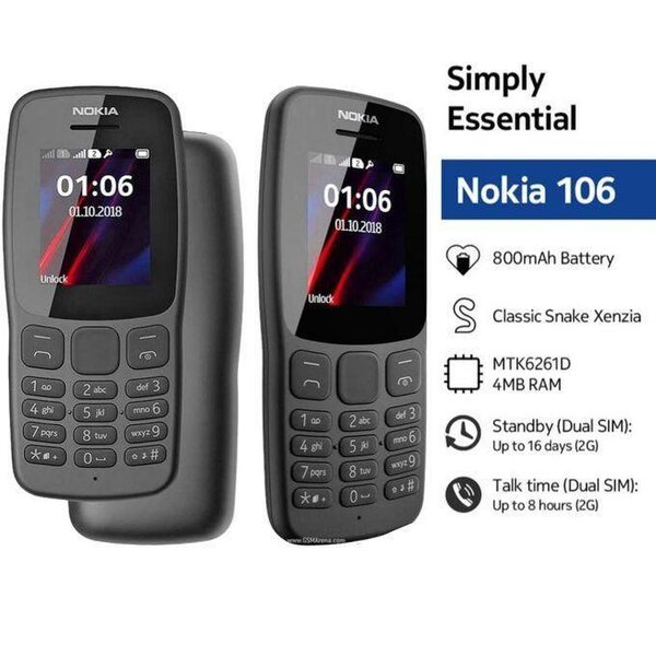 Original Nokia 106 [Dual Sim]
