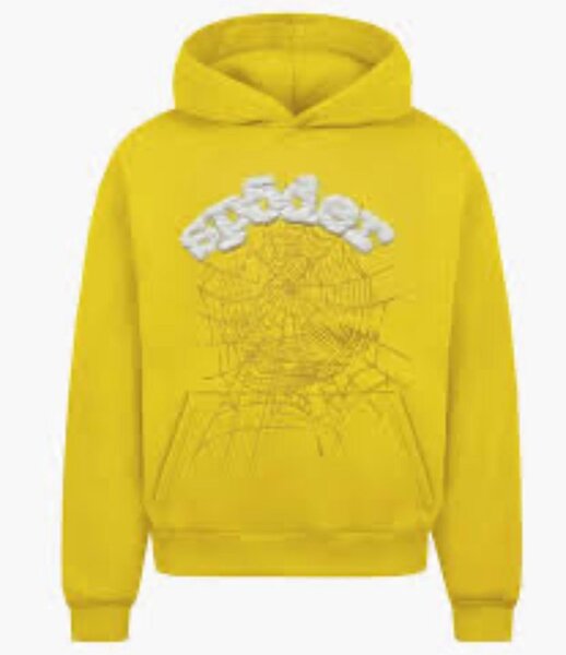 Sweat à capuche jaune moderne