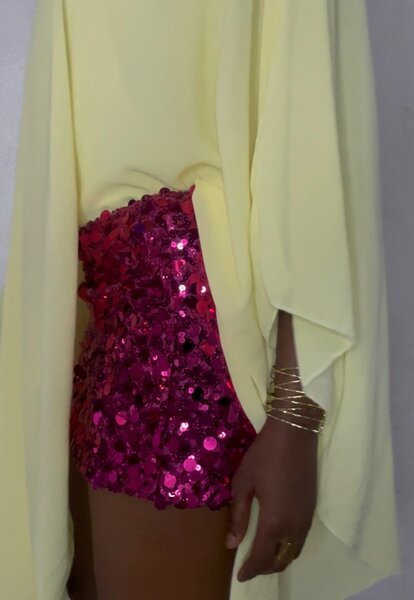 Mini jupe à paillettes