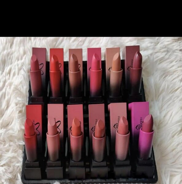 12Pcs Matte Finish Lipsticks