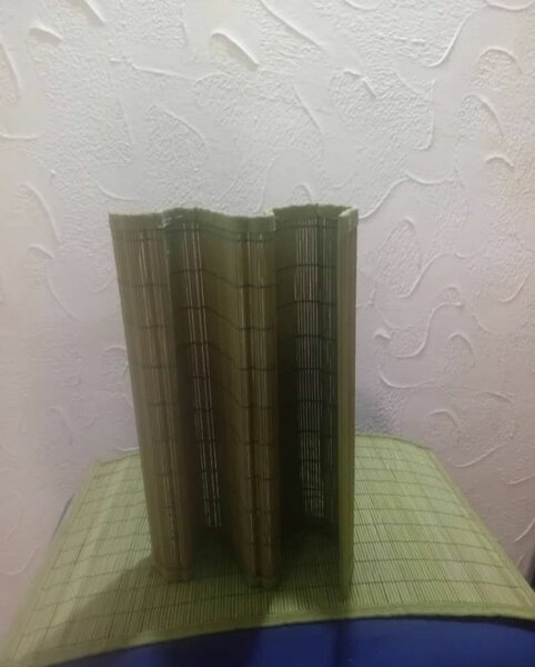 Tapis de bambou pliable durable