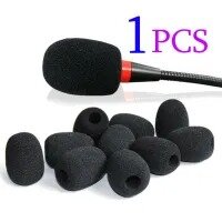 Black Foam Windscreen for Gooseneck Condenser podium microphone Windscreen Foam Cover for Microphone Pop Filter,