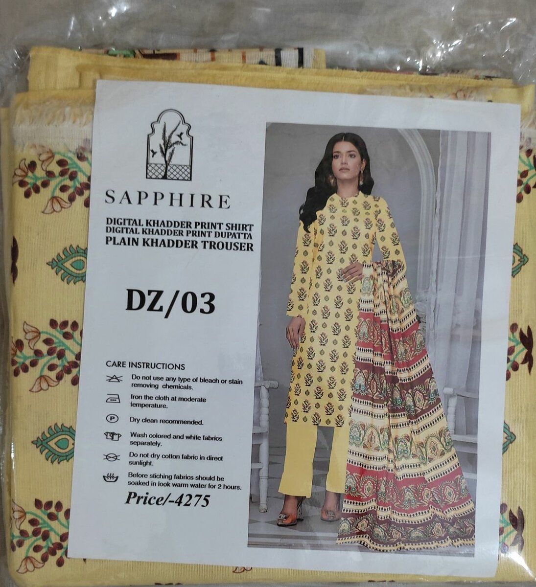 Beautiful 3 piece khaddar suit for women