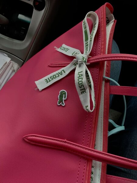 Sac à main rose Lacoste