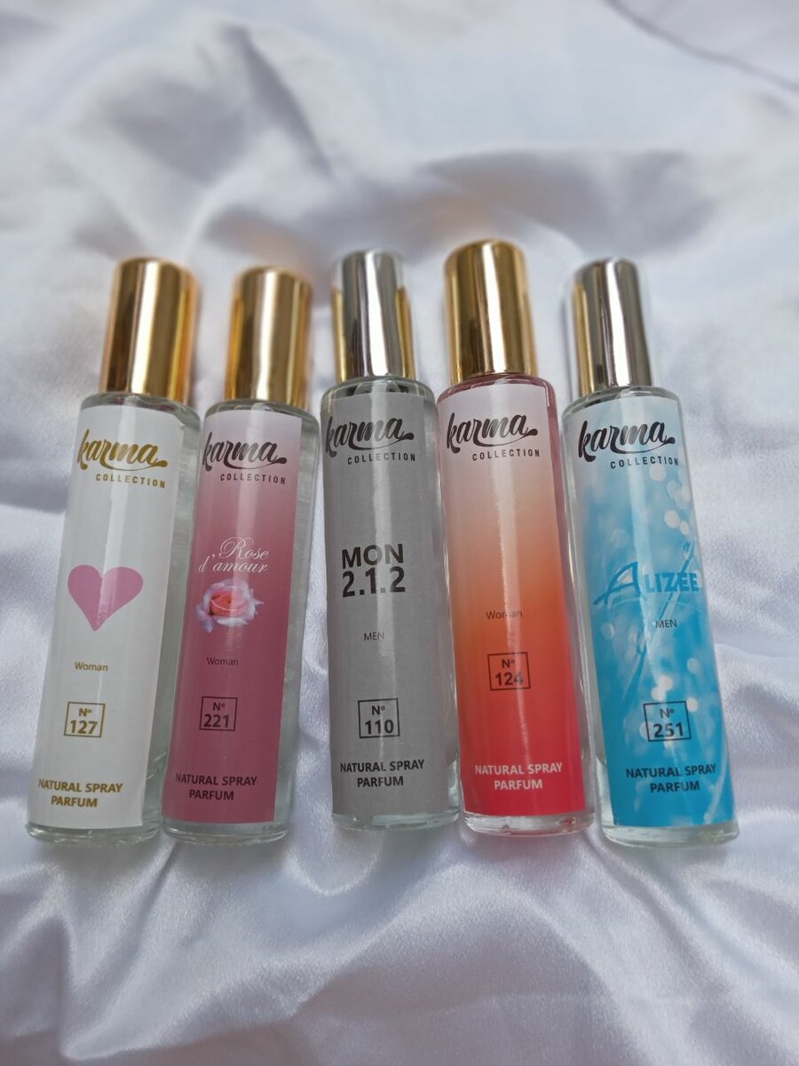 Parfum karma les 5 senteurs disponible