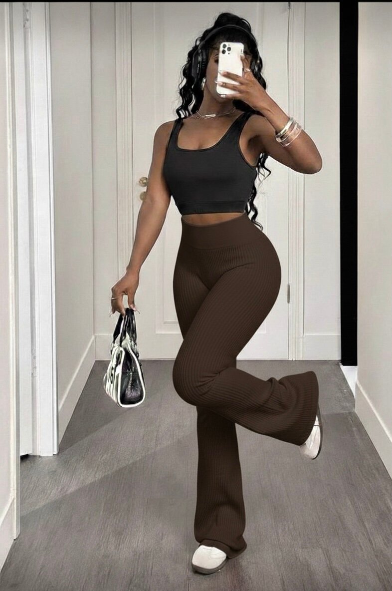 Pantalon large femme chic