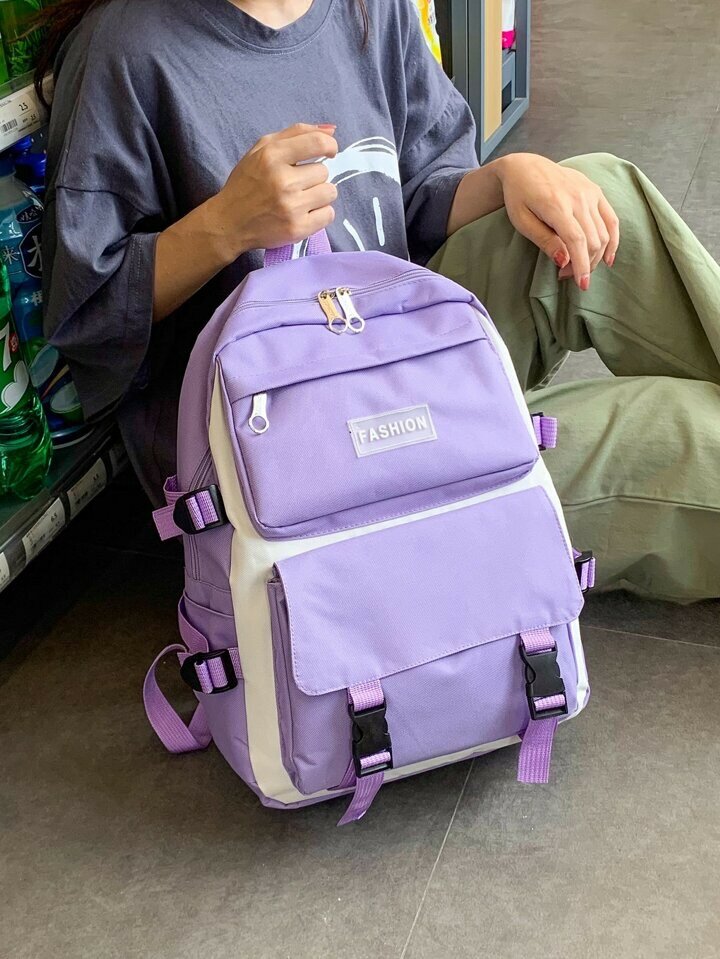 Sac à dos violet tendance